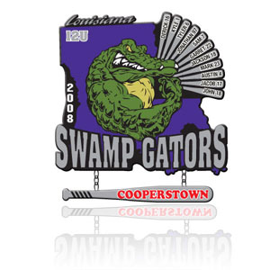 Cooperstown baseball trading pin