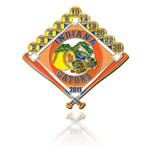 Indiana Gators Softball Pin 2011
