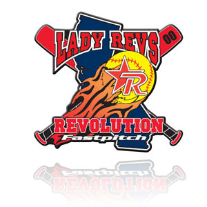 Lady Revs Softball Trading Pin